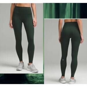 NWOT - never worn / $98 Lululemon Wunder Train High-Rise Tight 28" Legacy Green